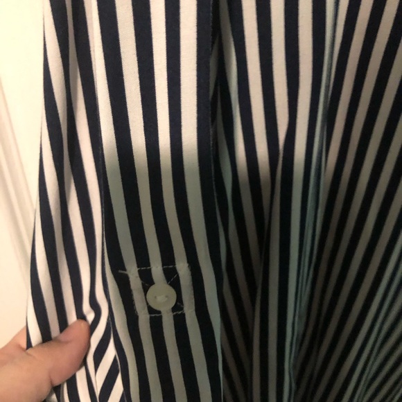 Velvet Heart Black and White Striped Button Down Shirt - Picture 2 of 3